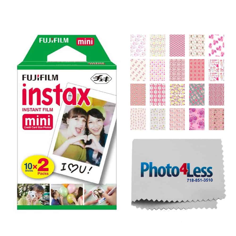 Fujifilm Instax Mini 40 Instant Film Camera Bundle with Instax Color Film  Twin Pack (20 Exposures) (2 Items) 