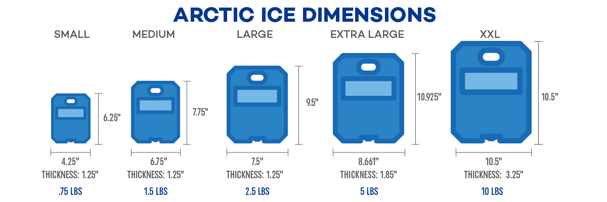 Photo4Less  Arctic Ice Chillin' Brew Series Reusable Ice Pack for Coolers,  Lunch Boxes, Camping, Fishing, Hunting and More, Freezes at 28F - XX-Large  (10 LBS)