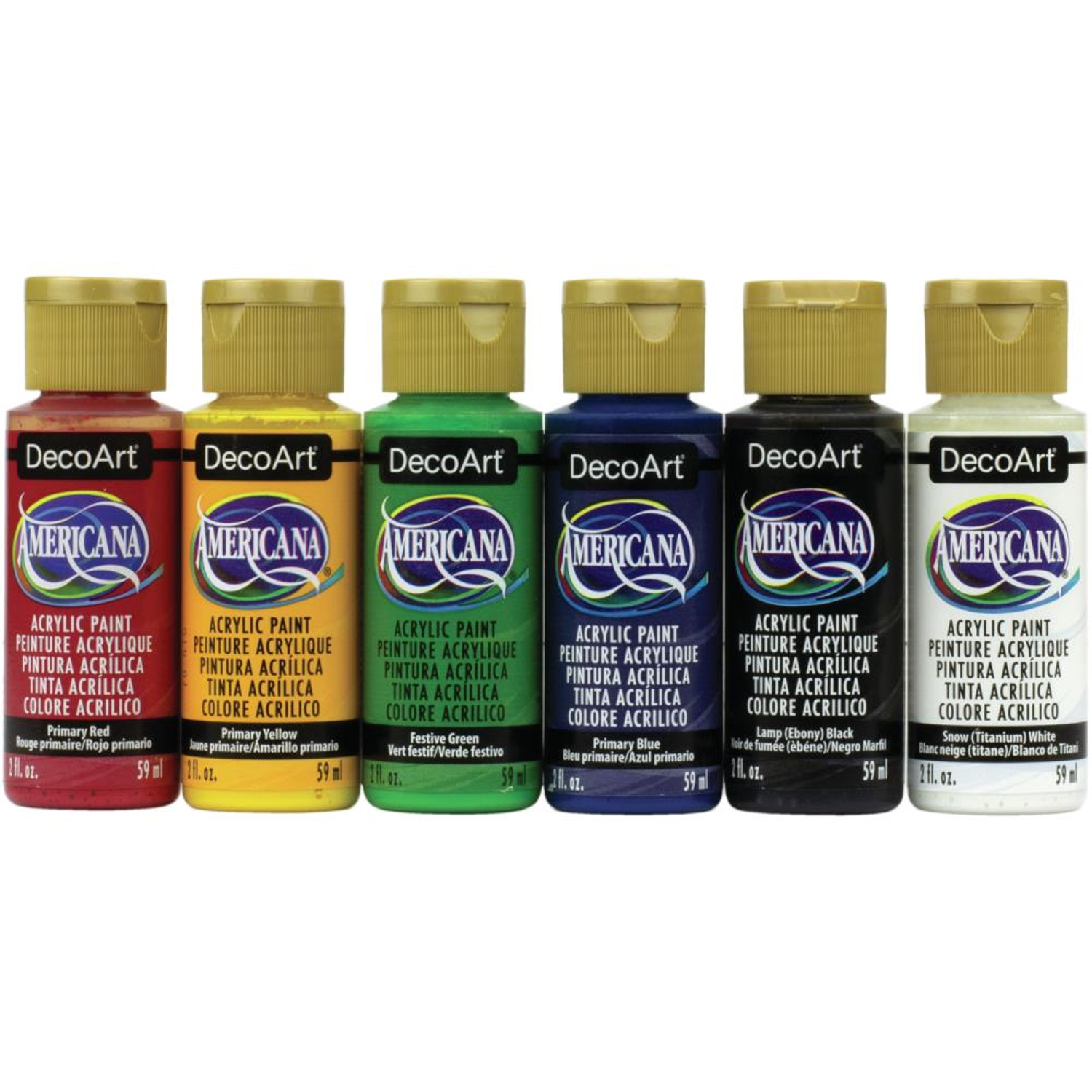 Decoart Americana Acrylic Paint Color Variety Available in Assorted 2 Ounce  Bottles 