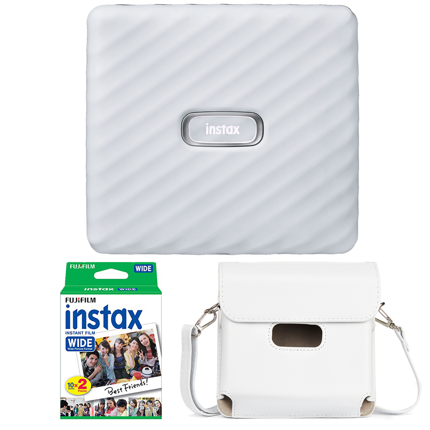Fujifilm Instax Wide Film Twin Pack (White) (New Packaging) 