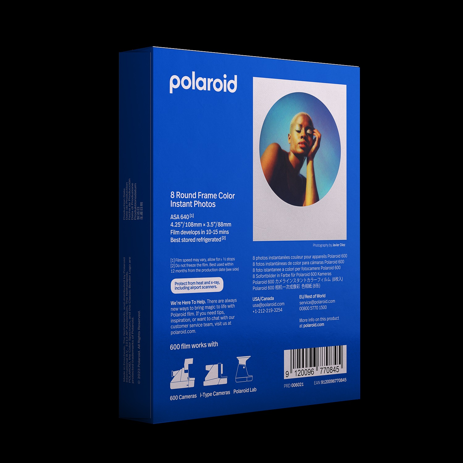 Cartuchos para cámara Polaroid Color Film I-Type Black Frame Edition